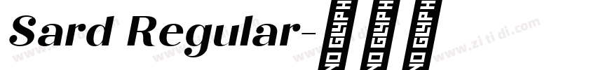 Sard Regular字体转换